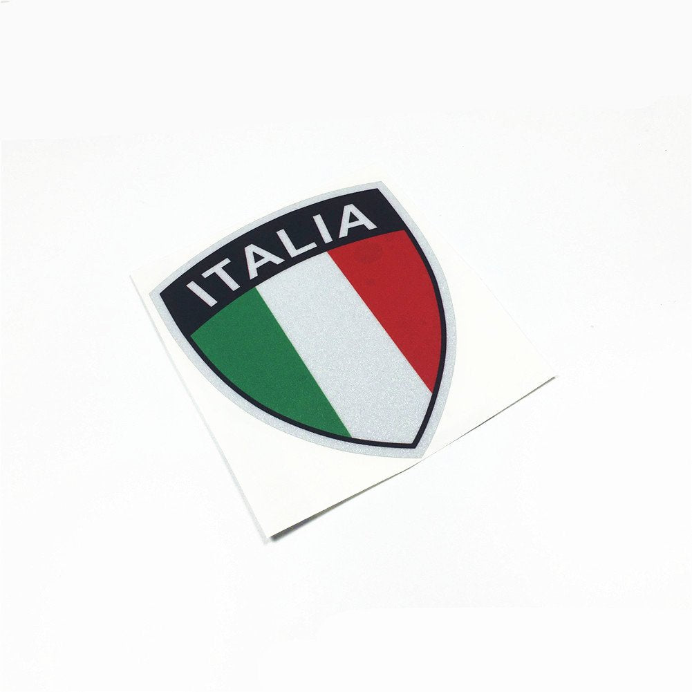 Car Styling Italy Flag Italia Car Sticker Decals Vinyl Tape Reflective For Vespa Piaggio 12X10Cm