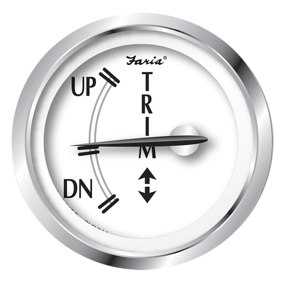 Faria Newport Ss 2'' Trim Gauge F/J/E/Suzuki Outboards