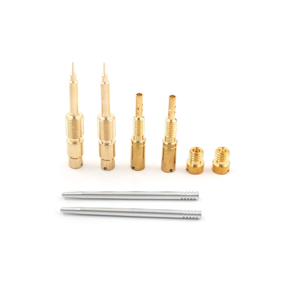 Newsmarts 2 Set Carburetor Rebuild Kit Fit For Yamaha Xvs65 V-Star 650 Custom 1998–2005 / Xvs65A V-Star 650 Classic 1998–2005 / Xvs65At V-Star 650 Silverad 2002–2005