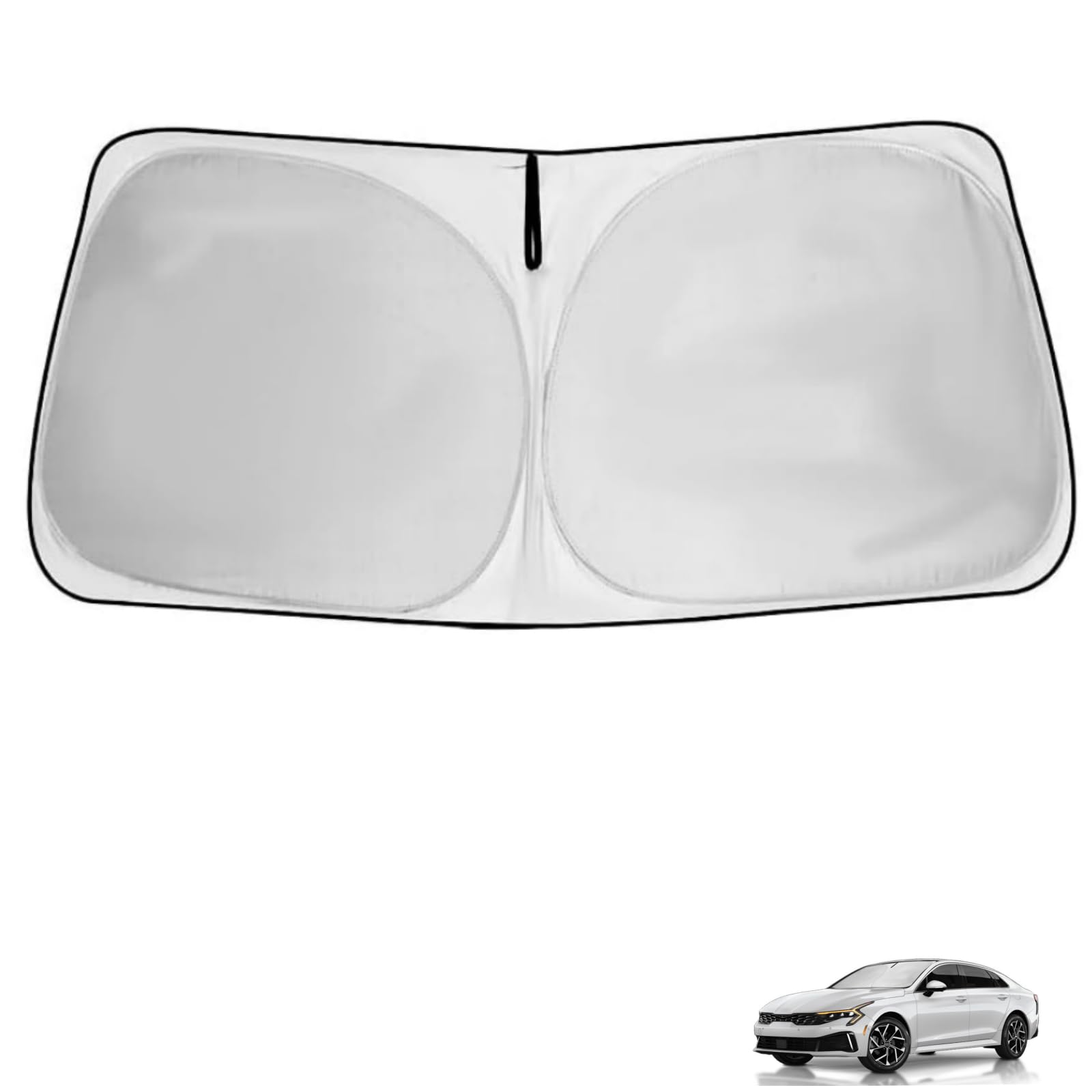 Windshield Sun Shade For Kia K5 2021-2025, Custom Fit Front Window Sunshade Gt/Gt-Line/Sedan Sun Protector & Heat Blocker Car Ac
