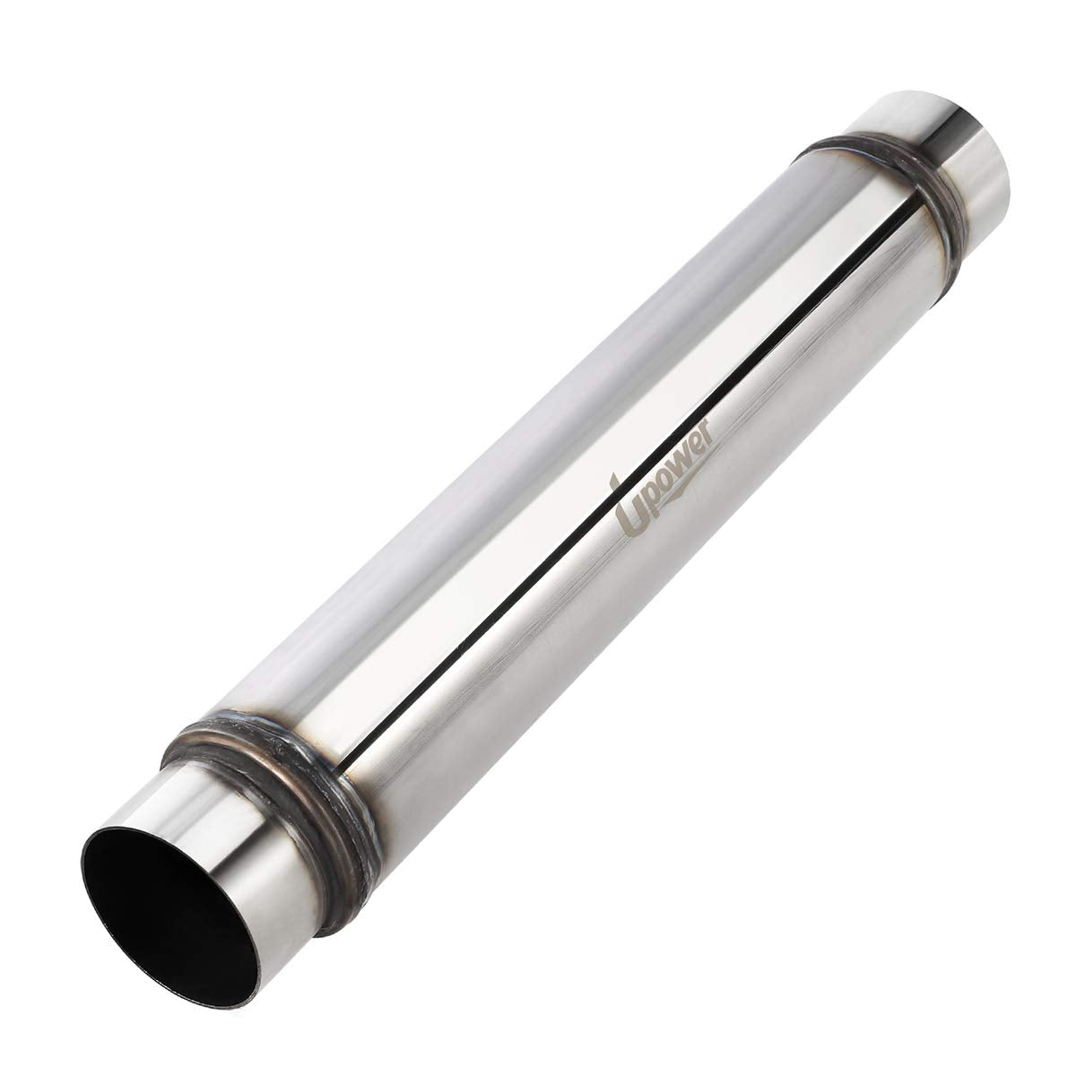 Upower 3 Inch Inlet/Outlet Exhaust Muffler, 3'' Inlet Resonator with 18'' Length Overall Length 22'' Resonator Great Tone Univer