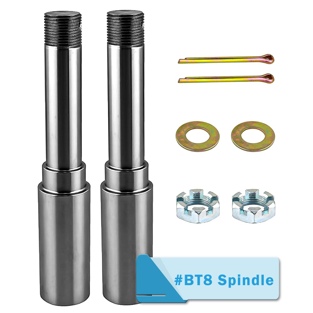 RigsNParts Trailer Spindle Round BT8 EZ Lube Spindle for 2000lbs Trailer Axle Spindle 1-1/4 2 pcs