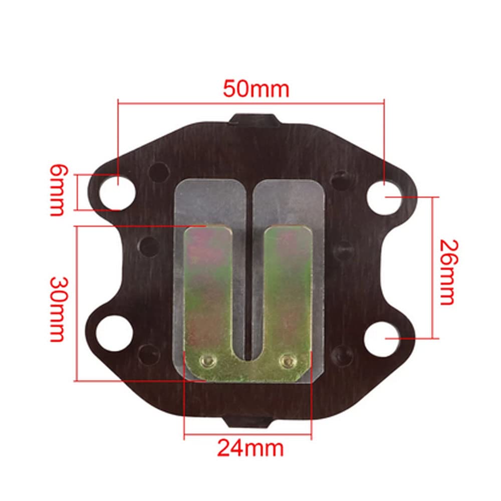 Wai Danie Reed Valve Intake Valve Plate Compatible With Yamaha Pw50 Pw 50 Py50 Peewee 1981-2009 Dirt Pit Bike Motorcycle Part