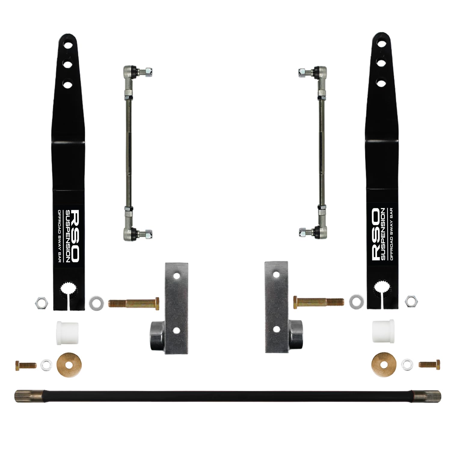 Raptor Series JK Front Sway Bar Kit - Stainless Steel with Frame Brackets, Model 170107-405400