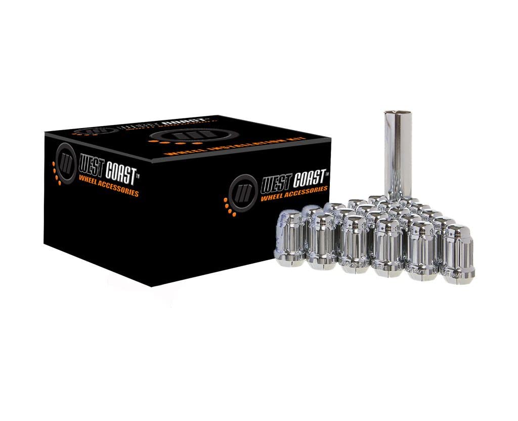 W56125S 12 Mm X 1.25'' Spline Closed End Wheel Lug Nut Installation Kit - 6 Lug