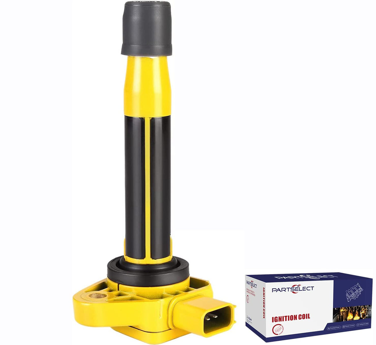Partselect 1Pc Ignition Coil Pack Uf242 Replacement For Honda Accord Odyssey Acura Mdx Tl Rl Saturn Vue 3.0L 3.2L 3.5L V6 Yellow