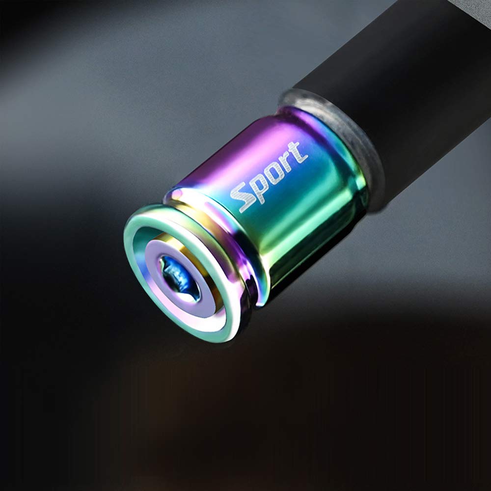 Dsycar Metal Bullet Valve Stem Caps (8 Pack), Anti Theft Design Aluminum Tire Valve Cap Sets With Rubber Ring, Universal Stem Co