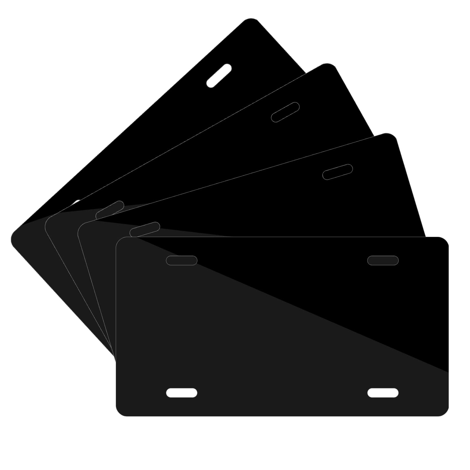 4 Pack 0.65Mm Blank Automotive License Plate Plates Tag For Custom Design Work