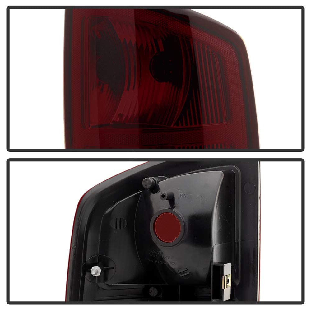 Acanii - For 2002-2006 Dodge Ram 1500 03-06 2500 3500 Oe Style Red Smoked Tail Lights Brake Lampsreplacement Left+Right