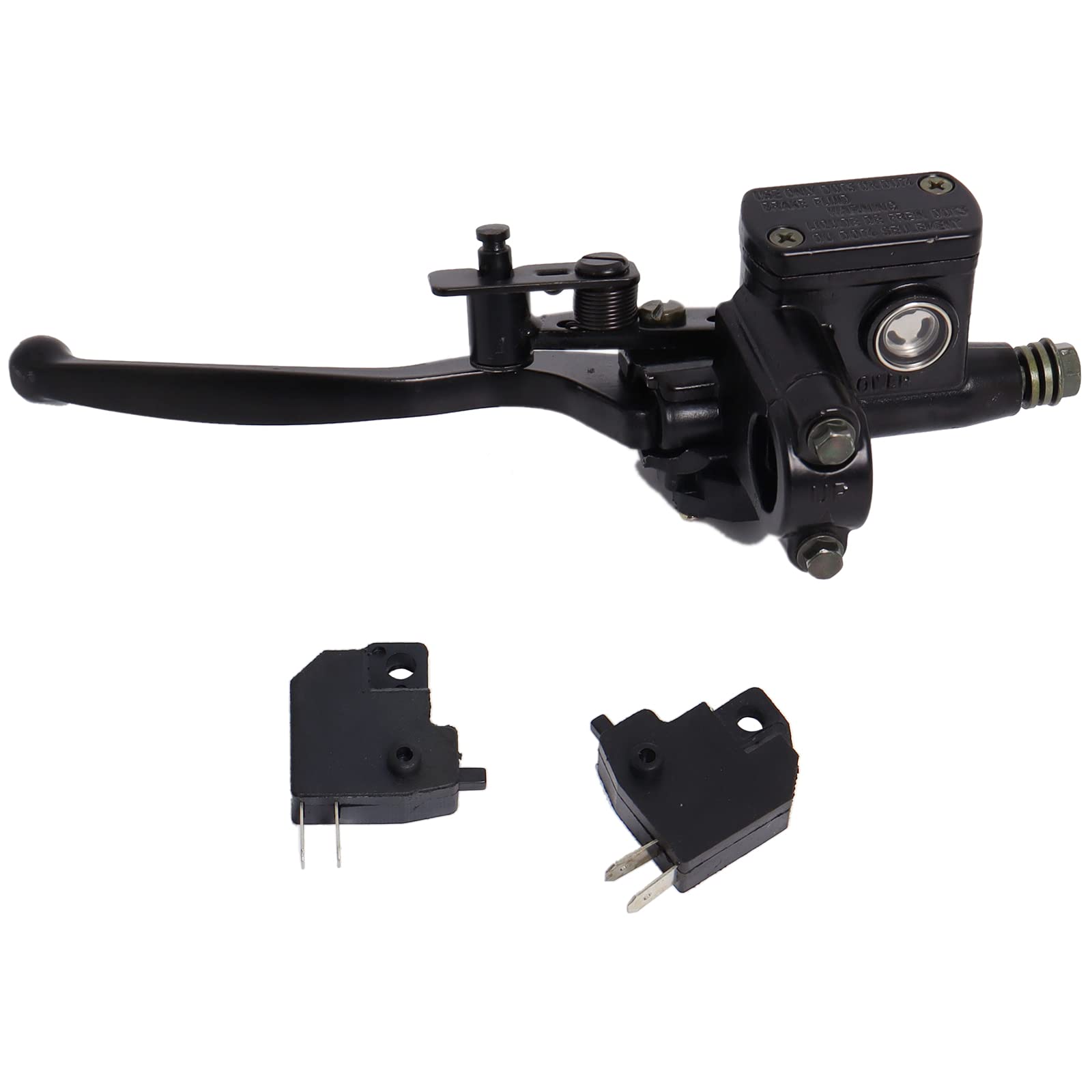 Poweka New 50cc 70cc 90cc 110cc 125cc 150cc 200cc 250cc Kids ATV Dirt Bike Left Hand Hydraulic Brake Master Cylinder with Handle