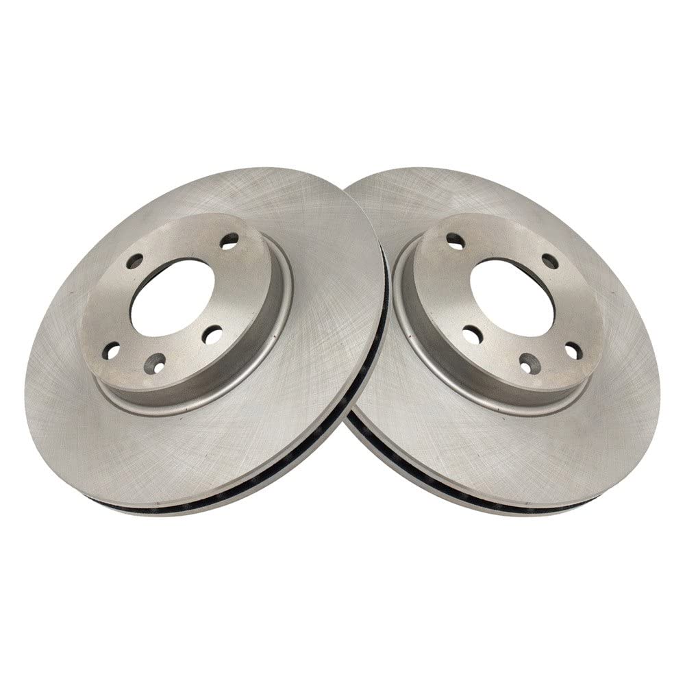 Trq Front Brake Rotors Set Vented Compatible With 2016-2022 Chevrolet Spark