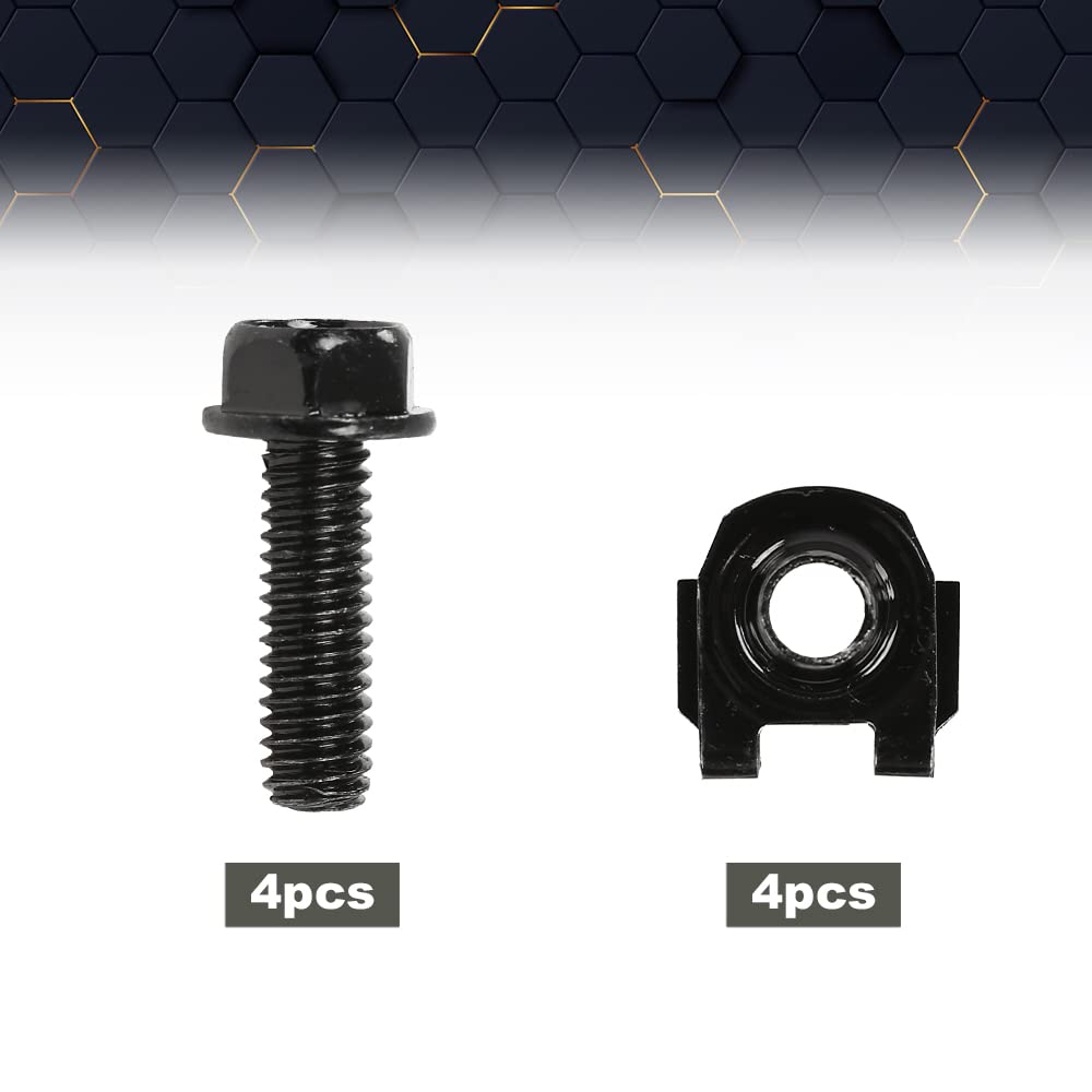 Pit66 Front Shock Lower A Arm Mounting Bolts & Special U Nuts Hardware Compatible With 1955-2007 Gm 8 Pcs