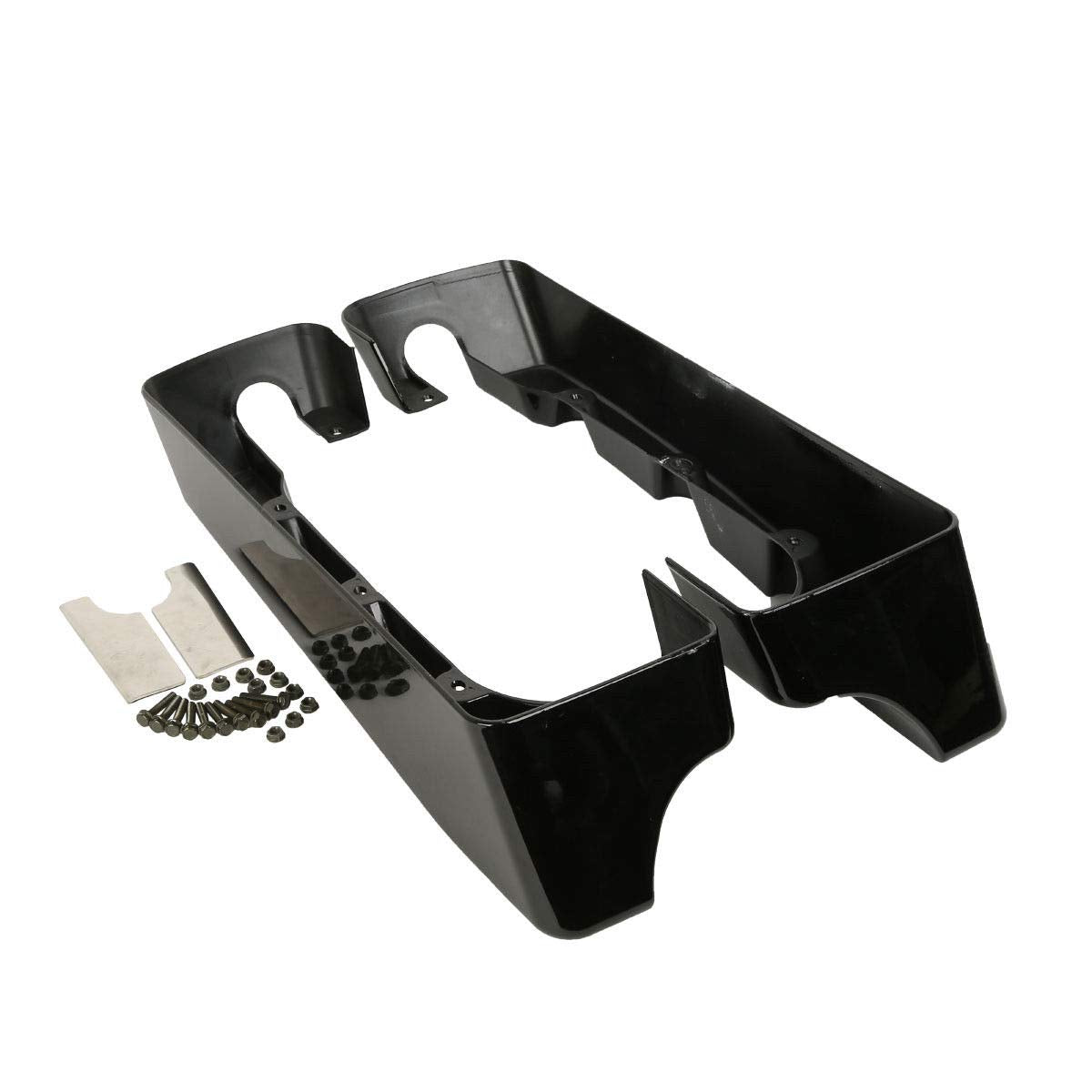 TCMT ABS 4'' Hard SaddleBag Extensions Fits For Harley Touring Models CVO Road Glide Road King Street Glide Electra Glide Ultra 