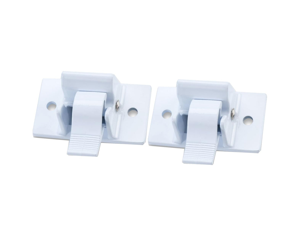 Zhiqinge Compatible 3104653.005 RV Camper Trailer Bottom Mounting Bracket for 8300 8500 9000 Awning Replacement White Lower 2PC
