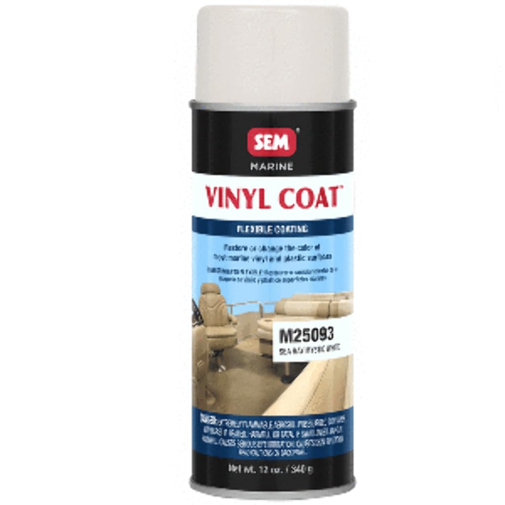 SEM Marine Vinyl Coat - 12 oz, Sea Ray Mystic White, Plastic, Model M25093