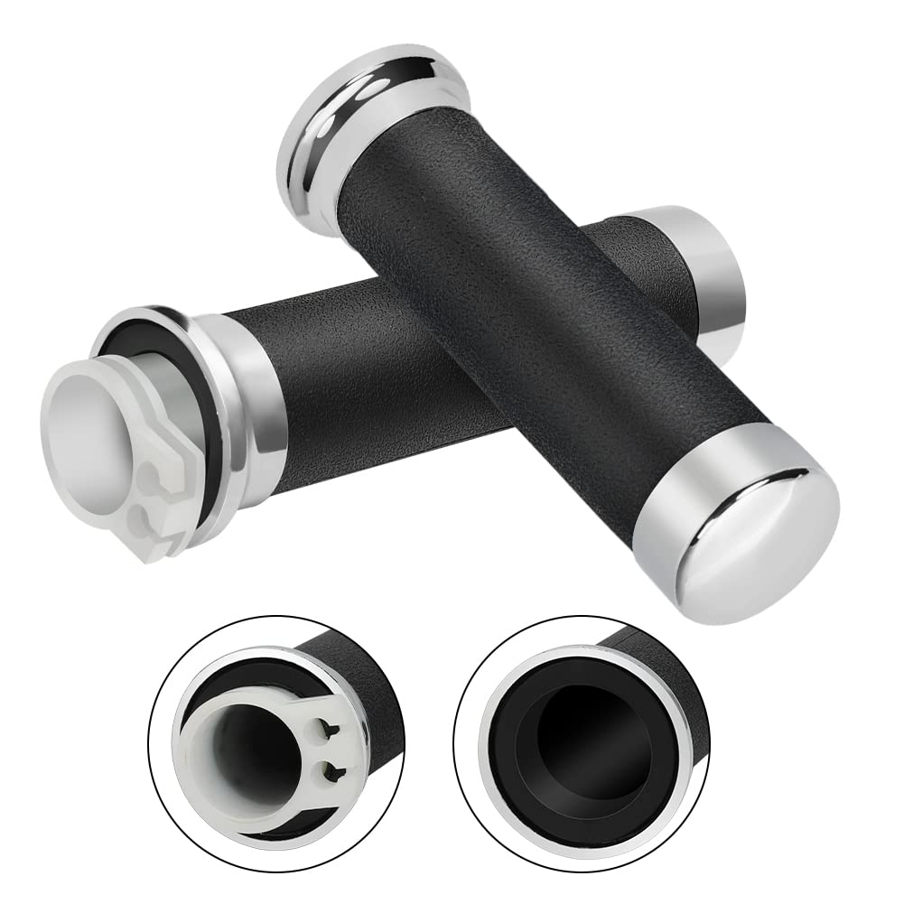 Foruly Grip Throttle Tube Replace for Honda OEM:53145-MM8-000, 25mm Right Grip Dual Throttle Tube & Left Handlebar Grip Suitable