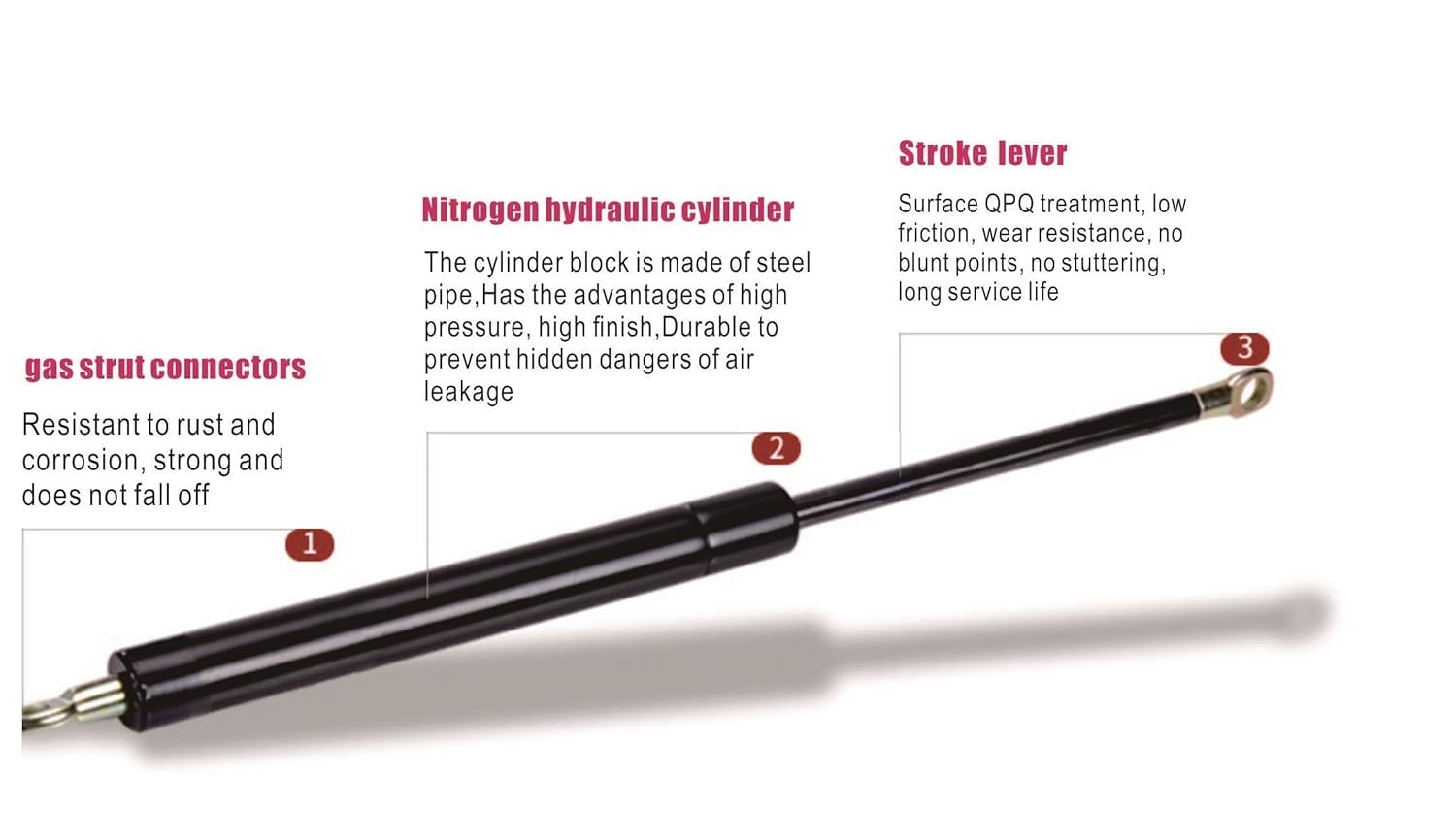 18.84 In 2Pcs Rear Back Liftgate Tailgate Hatch Trunk Struts Lift Supports Shock Gas Spring Prop Rod Compatible With Kia 2011-20