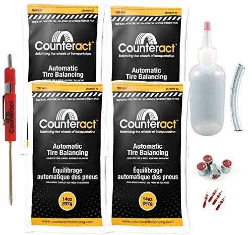 Counteract DIYK-14 Do It Yourself Tire/Wheel Balancing Beads Kit - Off -Road, Medium/Heavy Duty Truck Tires, (4) 14oz DIY Bead B