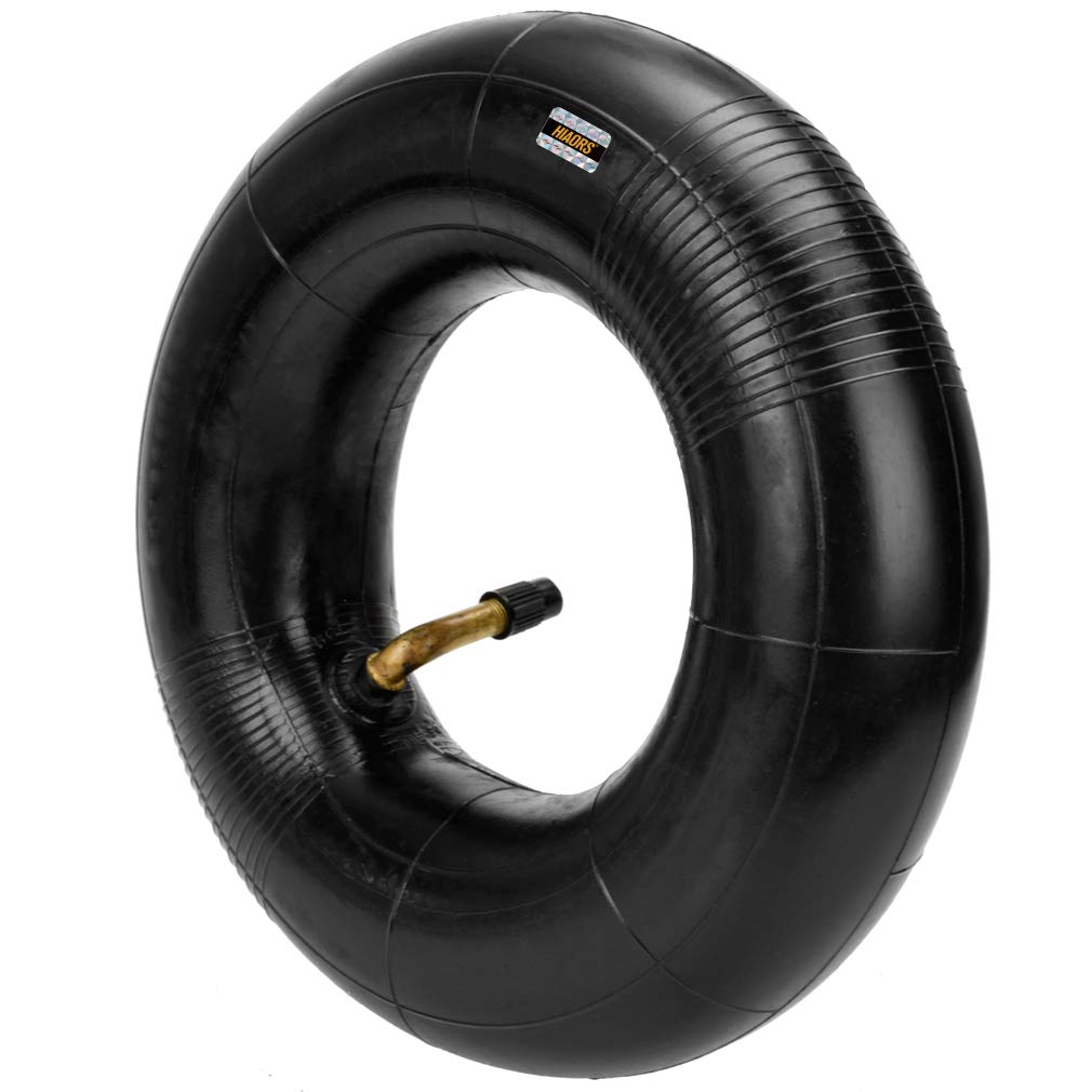 Hiaors 9X3.50-4 2.80-4 2.50-4 Tire Inner Tube With Bent Metal Valve Stem For Hand Trucks Utility Cart Lawn Mowers Wheelbarrows Dollys Razor E300 Scooters Skateboard Go Kart Atv Ttr50 Parts(2 Pack)