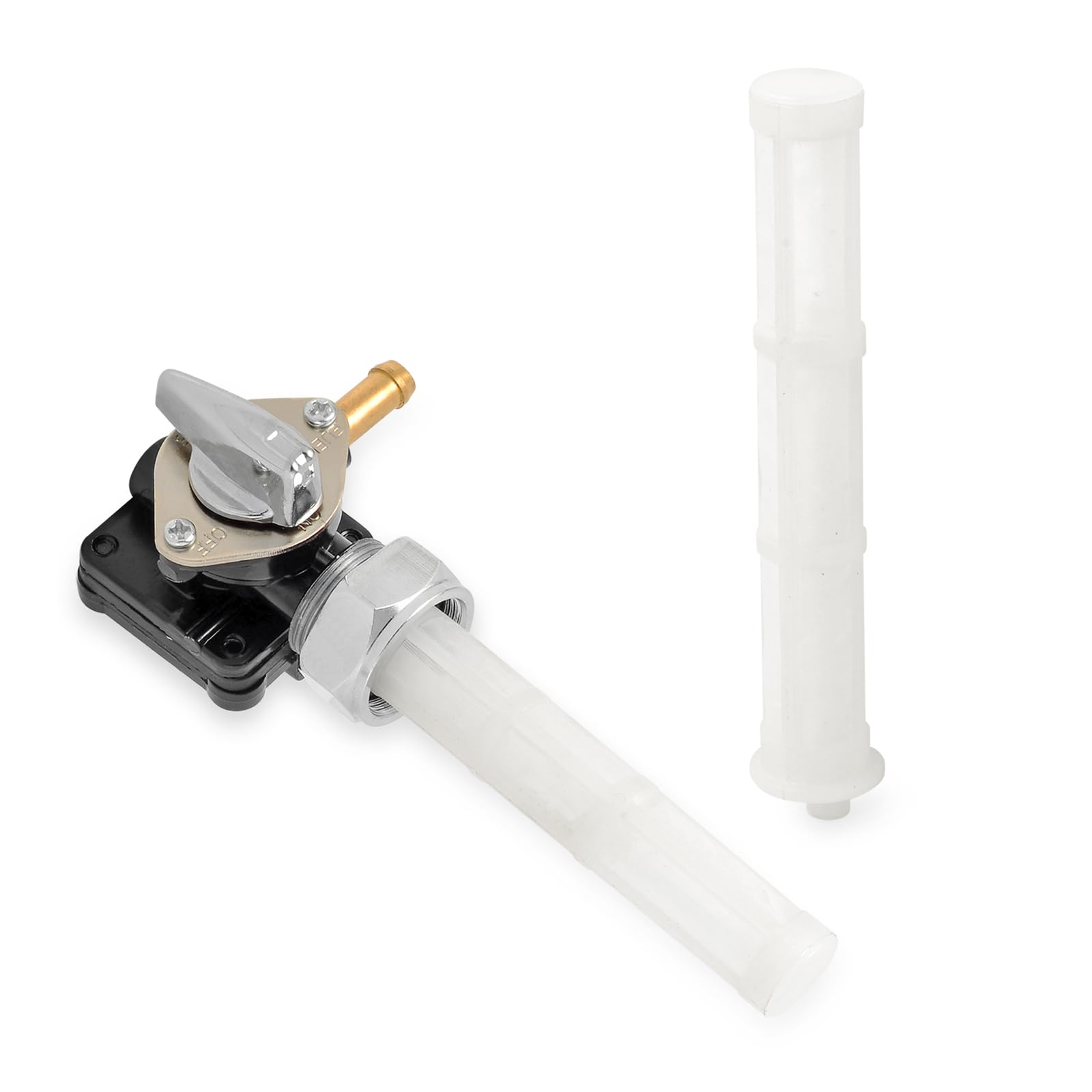 Fuel Valve Petcock 22mm Left exit For Harley FLSTF FXDL FLHT FLST FXSTB FLHR FXST 2002-2006 61338-02 VACUUM SYSTEM Petcock