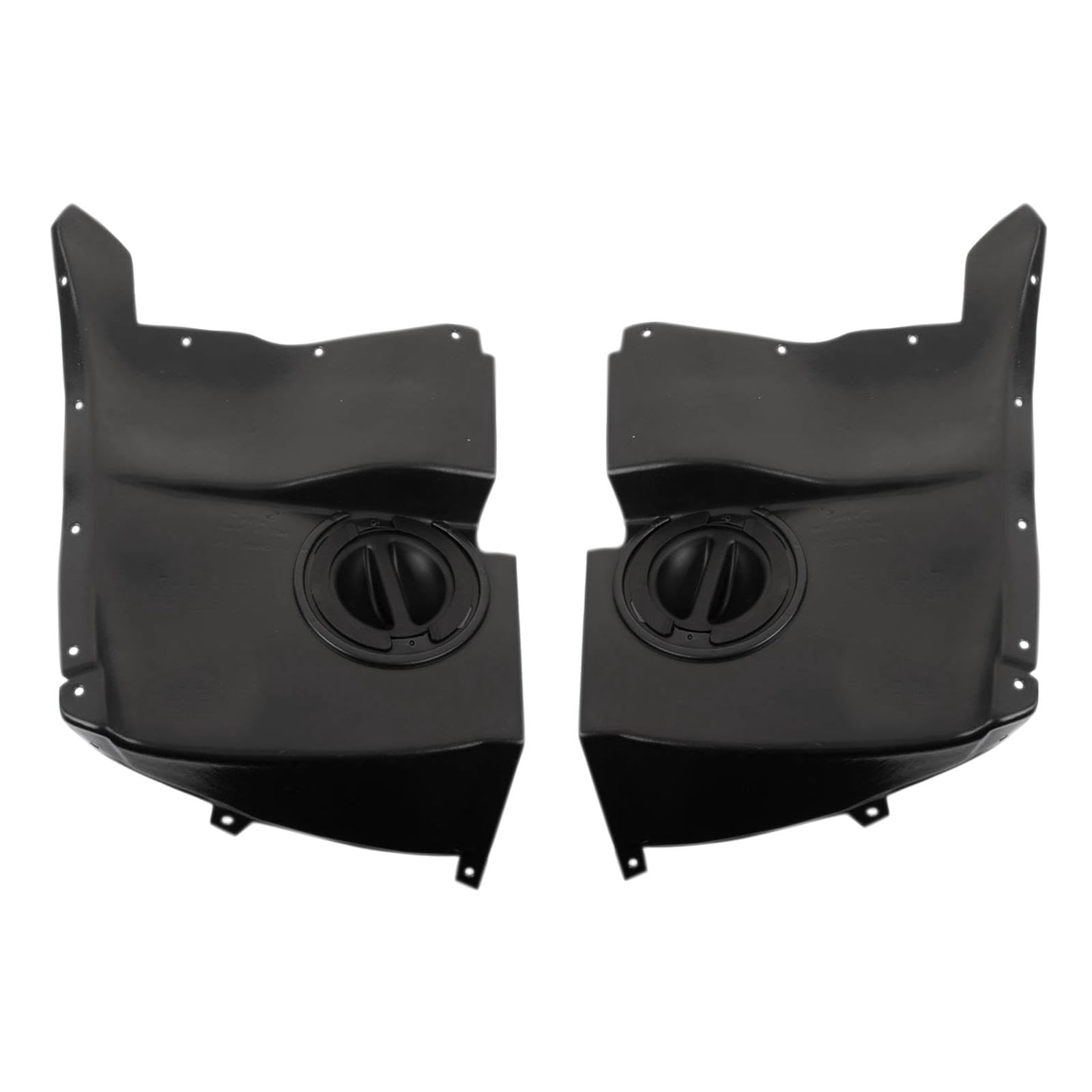 Trq Front Inner Fender Liner Set Compatible With 2005-2013 Chevrolet Corvette Gm1248176 Gm1249176