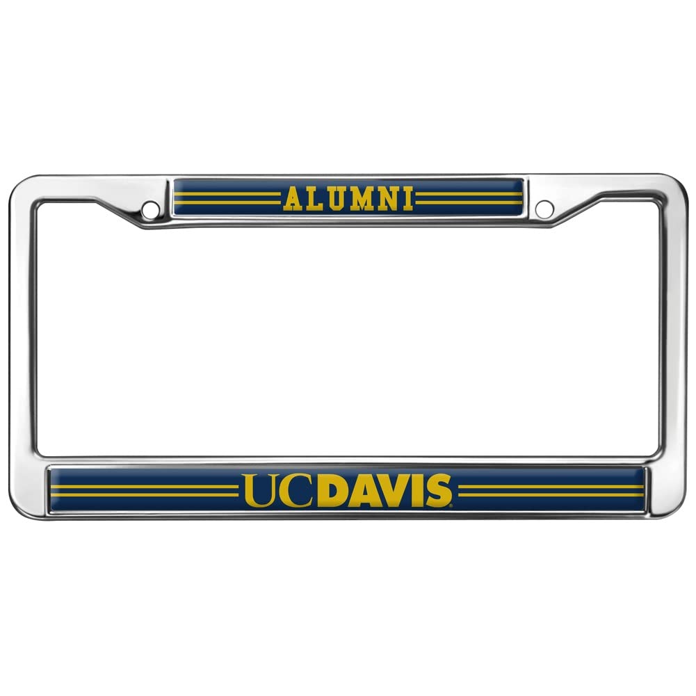 UC Davis Alumni Logo Full Size Standard License Plate Metal Frame