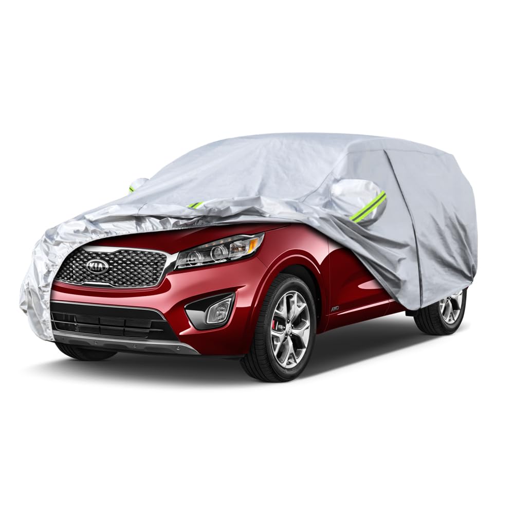 Koukou Suv Car Cover Custom Fit Kia Sorento From 2002 To 2025, Waterproof Car Cover All Weather For Automobiles Outdoor Indoor W