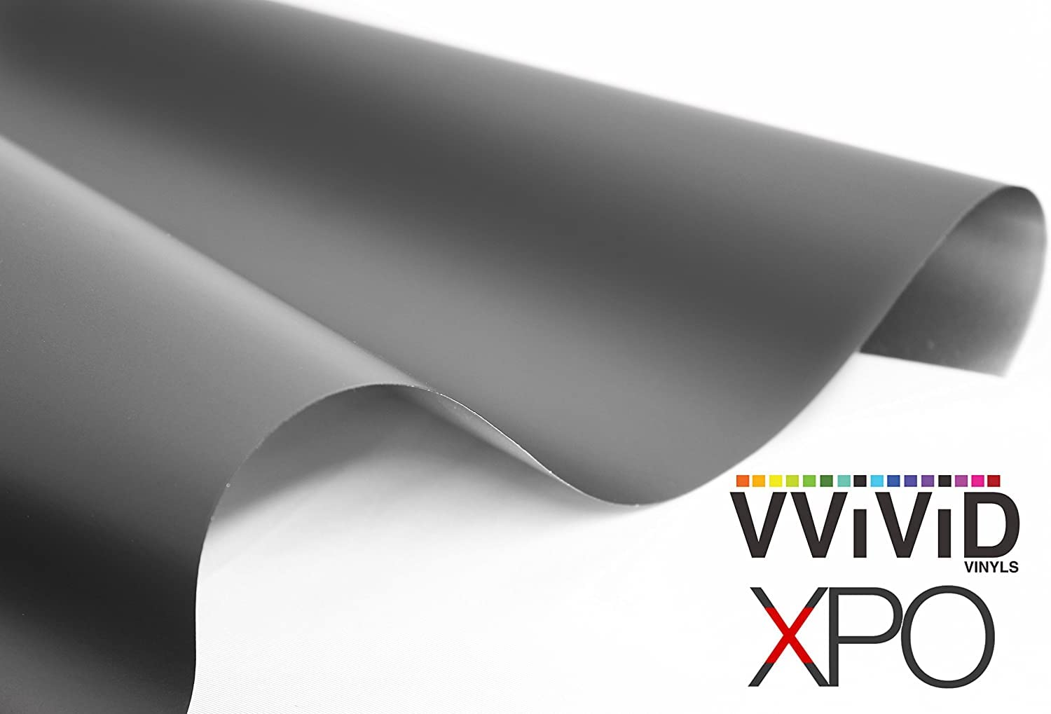 Vvivid Xpo Charcoal Matte Gun Metal Vinyl Wrap Roll With Air Release Technology (3Ft X 5Ft)