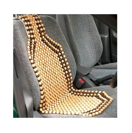 A2D Car Wooden Accupressure Design Bead Seat Cover, Seat Matt, Wooden Bead Seat Pad for Ford Mondeo Type 1