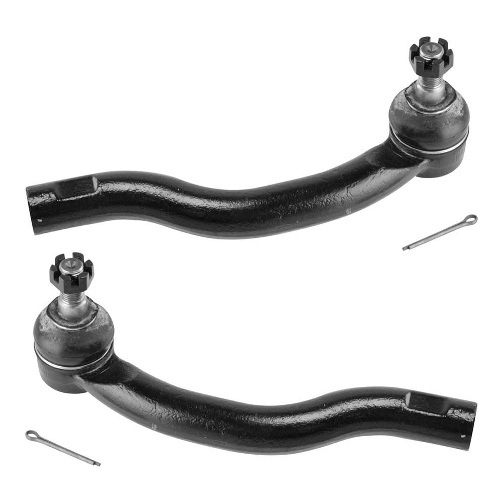 TRQ Front Outer Tie Rod Set Compatible with 2010-2012 Lexus HS250h 2015-2017 NX200t 2018-2021 NX300 2015-2021 NX300h 2011-2016 S