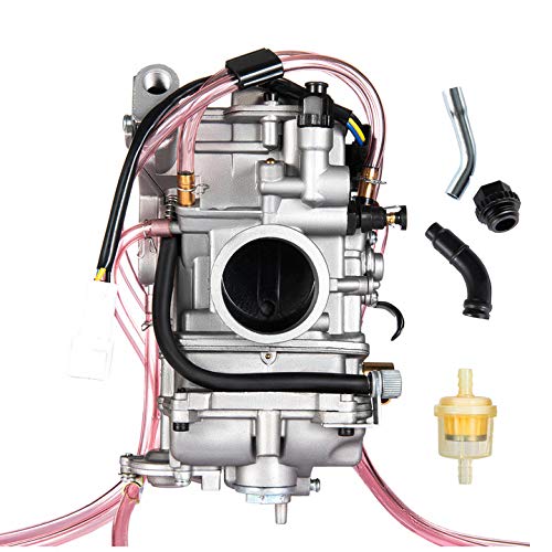 Pucky Carburetor For Yamaha Yz400F 1998-1999,Yz426F 2001-2002,Yz450F 2003-2009 Wr400F 1998-2000 Wr426F 2001-2002 Wr450F 2003-2011 Replace For Keihin Flat Side Fcr40 Fcr 40Mm