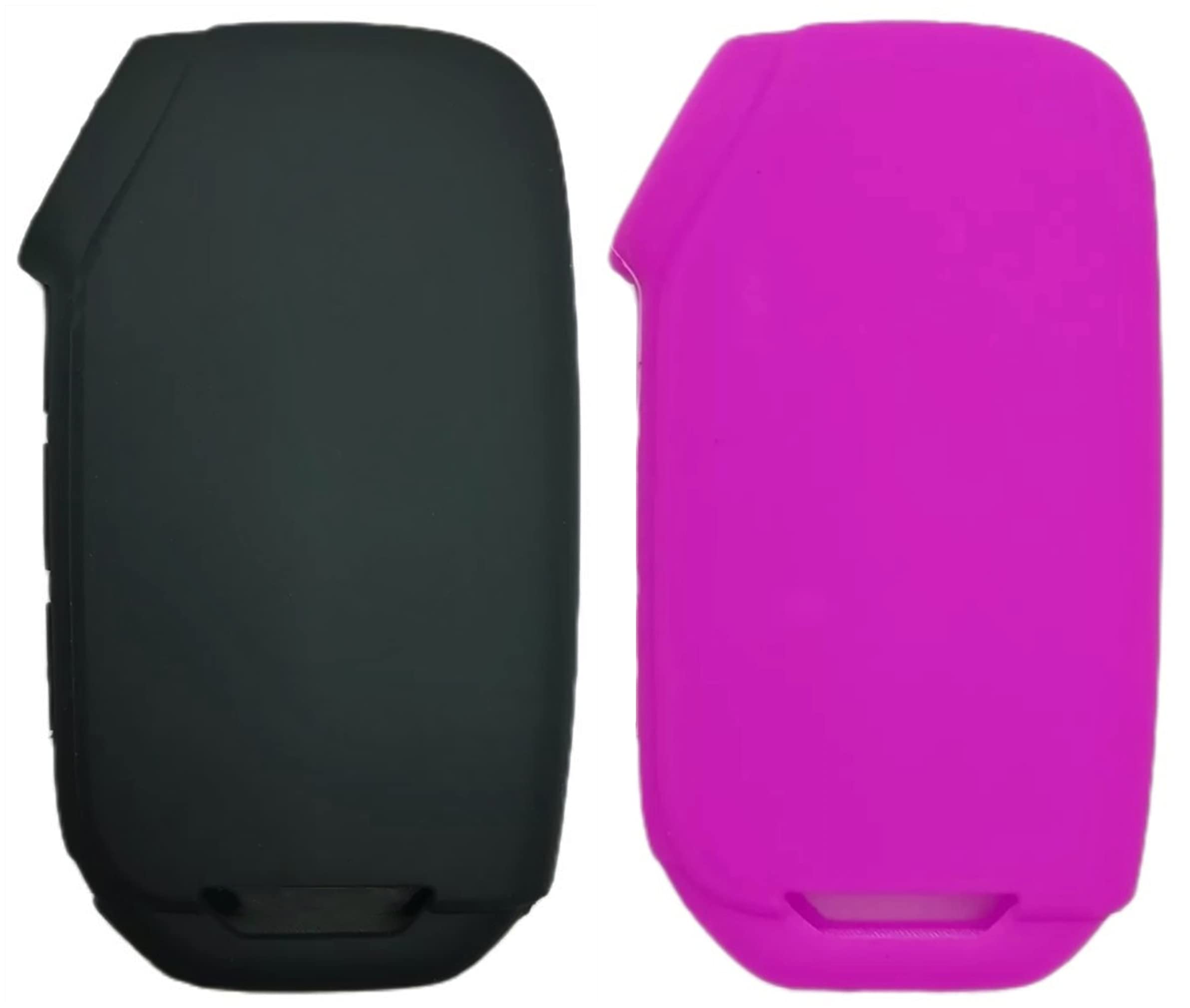 REPROTECTING Silicone Rubber Key Fob Cover for 2022-2023 Kia Models - Black Purple, Compatible with Cadenza, Forte, K5, Niro, and More