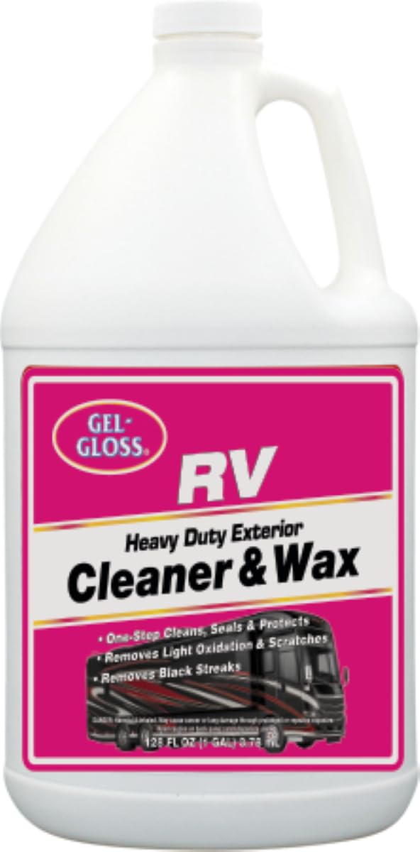 TR Industries CW-128 Gel-Gloss RV Cleaner and Wax with Carnauba - 128 oz.