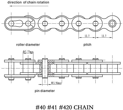 Centrifugal Clutch Assembly 1'' Bore and 14 Tooth with 40/41/420 Chain Sprocket for Go-Karts Mini Bike Lawnmower Engine