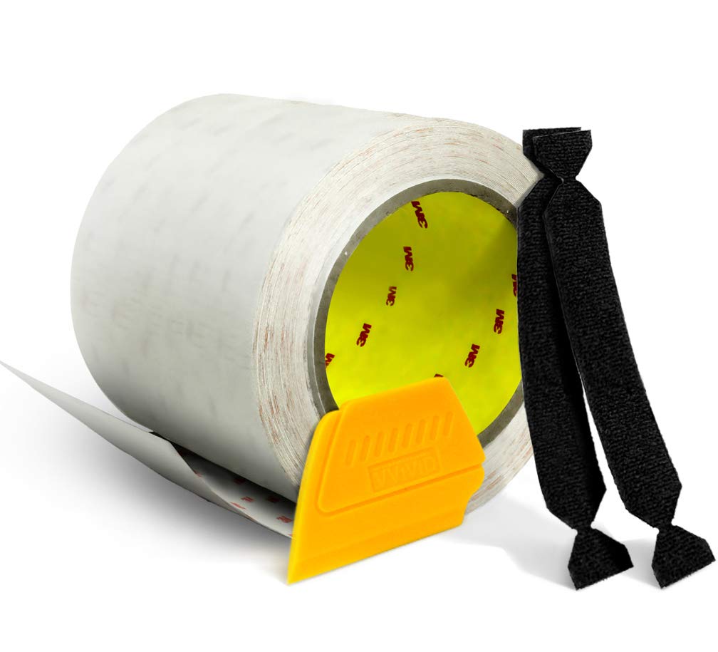 Vvivid 3M Clear Paint Protection Vinyl Film 4 Inch Wide Choose Your Size Including Tools (4 Inch X 60 Inch)