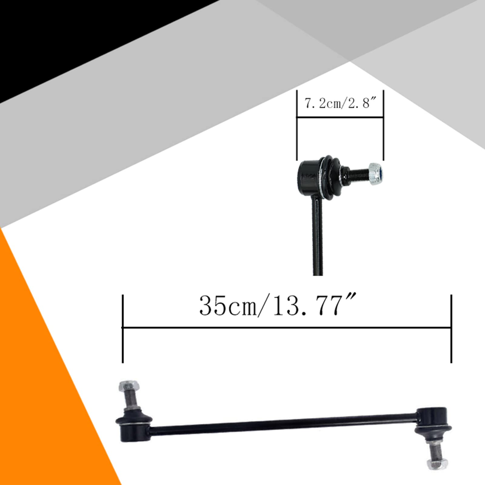 Xopiyao K90349 Front Sway Bar Stabilizer Links Compatible With 2003-2005 Pilot 2001-2005 Mdx 1999-2004 Odyssey,Pair Driver And P