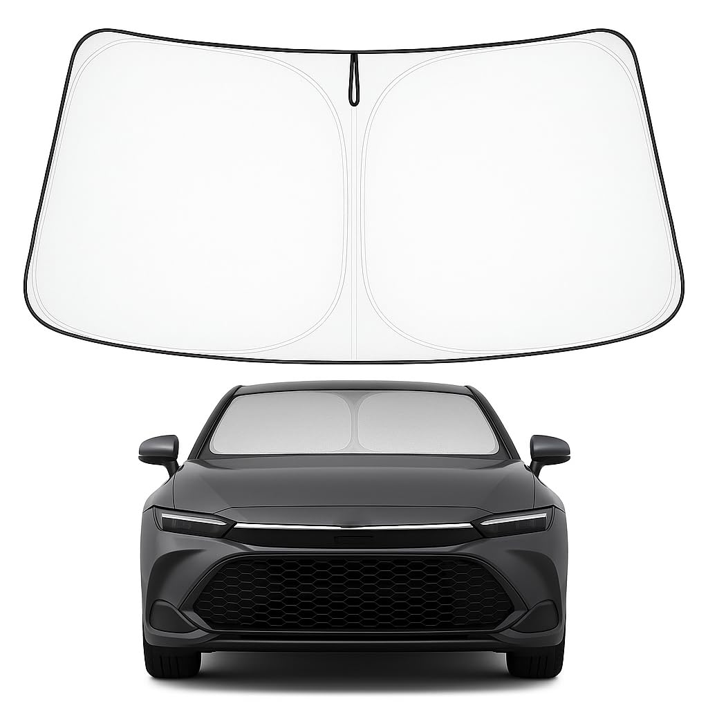 Proadsy 2025 Upgrade Windshield Sun Shade Custom Fit Toyota Crown 2023 2024 2025 Foldable Front Sunshade Protector Blocks Uv Ray