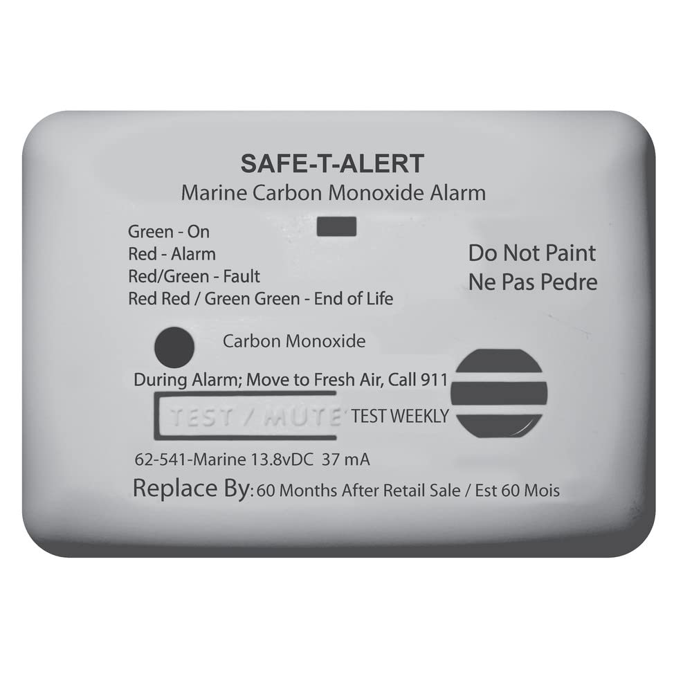 Mti Industries 62-541-R-Marine-Wt Detector Marine Co Alarm White