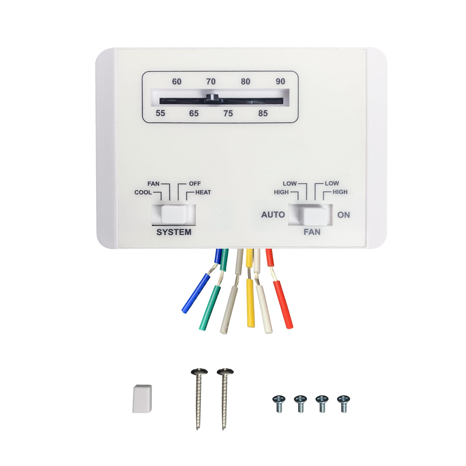 Lrichy OEM 7330G3351 RV Air Conditioner Thermostat Replacement for Coleman Mach Series, 7330F3852 Single Stage Heating/Cooling C