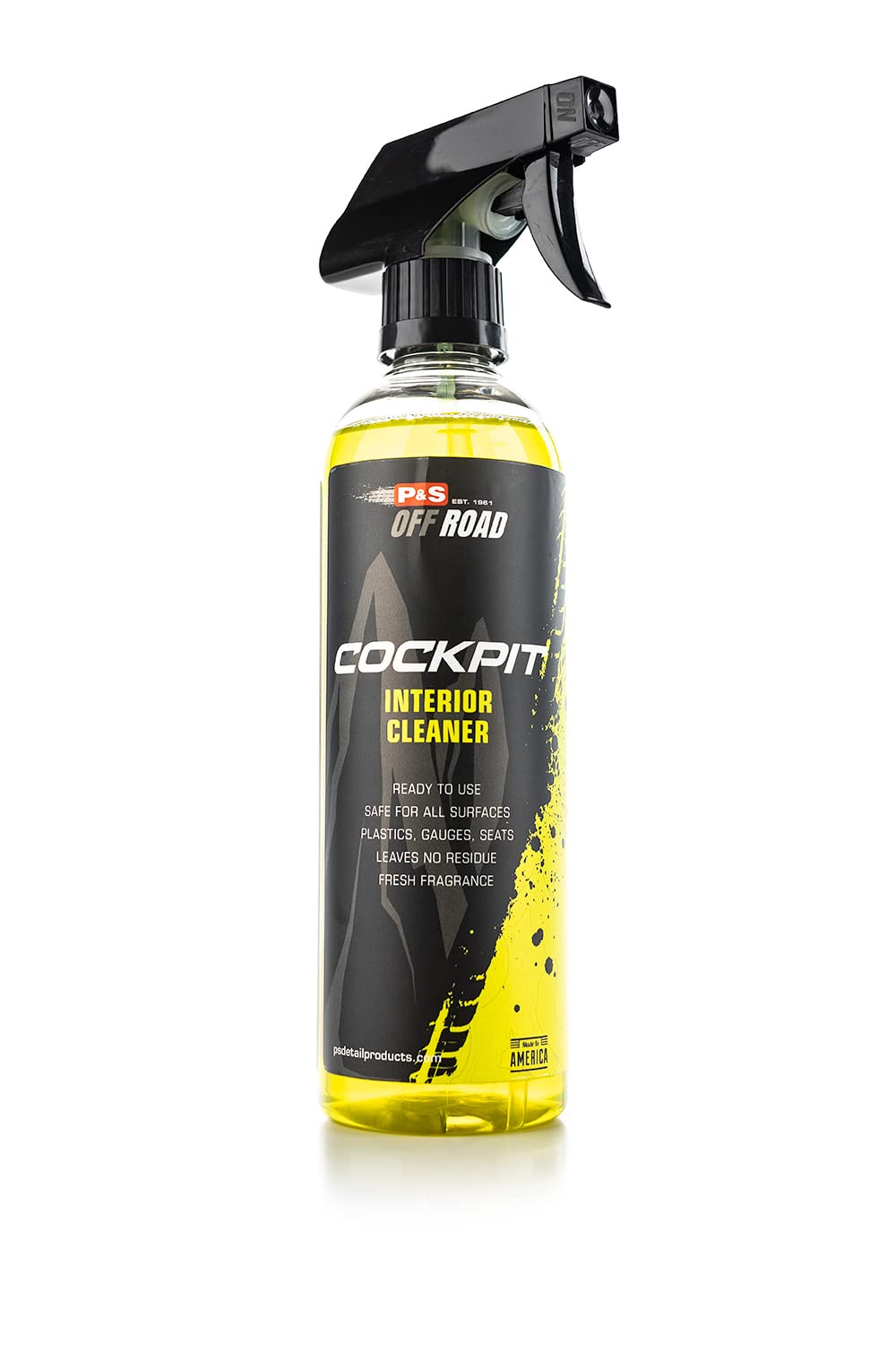 P&S Off Road Cockpit Interior Cleaner - Residue-Free for Plastics, Vinyl, Rubber & Leather - Safe & Ready-to-Use for ATVs, UTVs,