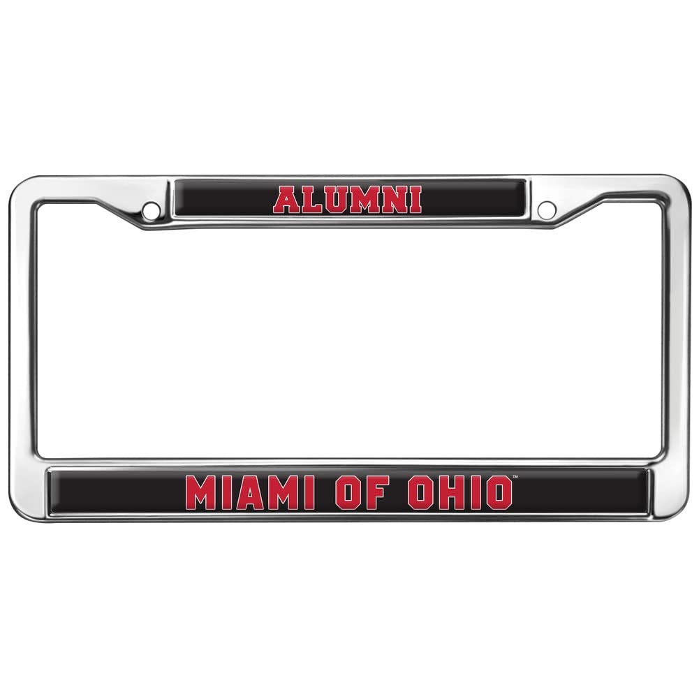 Miami University Alumni Logo Full Size Standard License Plate Metal Frame