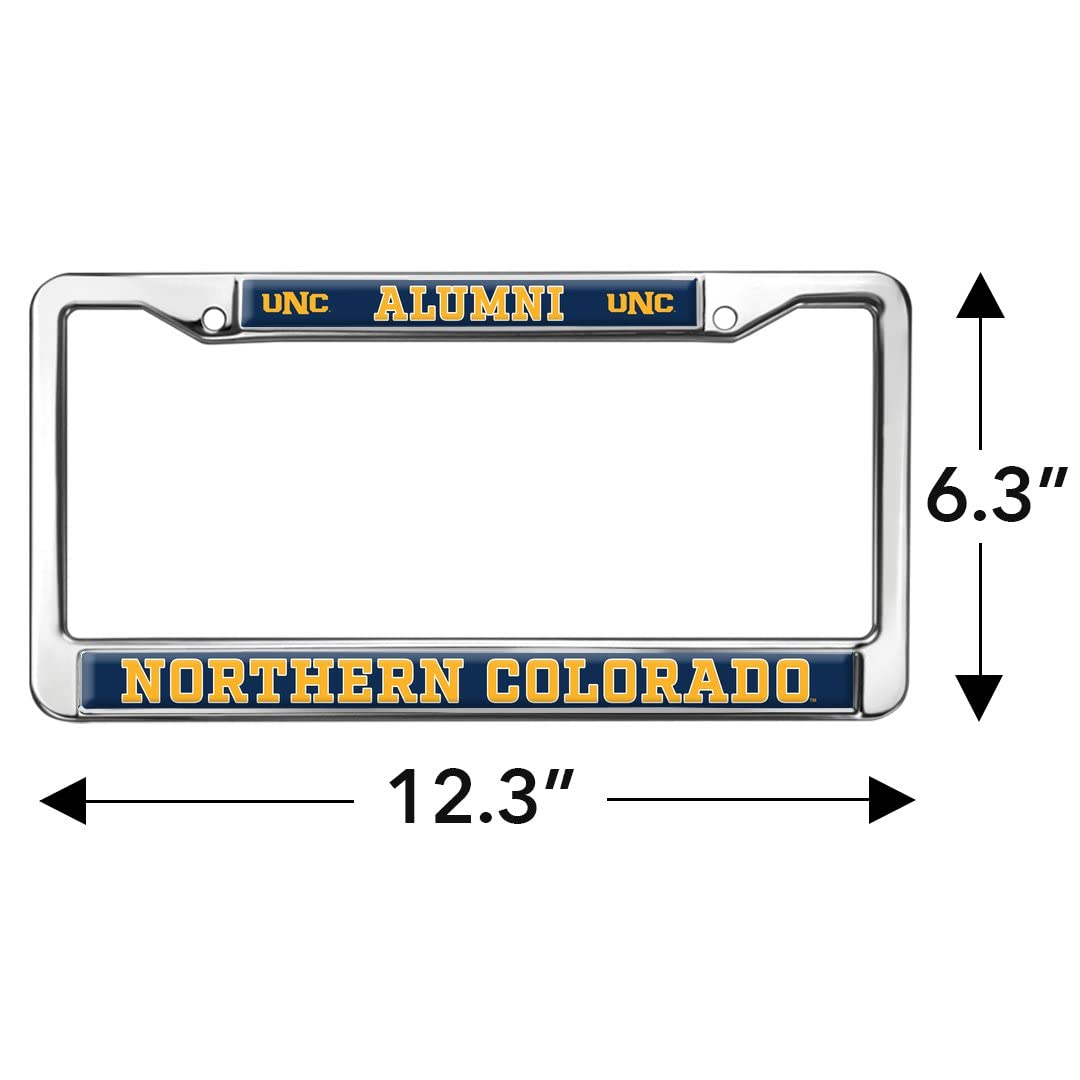 GRAPHICS & MORE Northern Colorado Alumni License Plate Metal Frame - Full Size, One Size, Durable Design