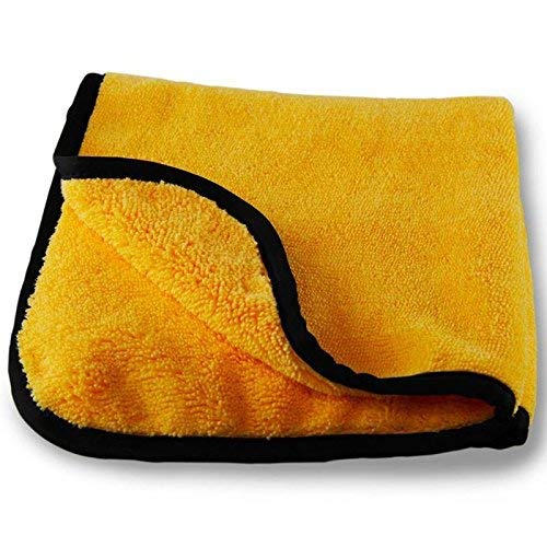 Buabo 800 GSM Heavy Microfiber Cloth for Car Cleaning and Detailing  Dual Sided, Extra Thick Plush Microfiber Towel LintFree, 