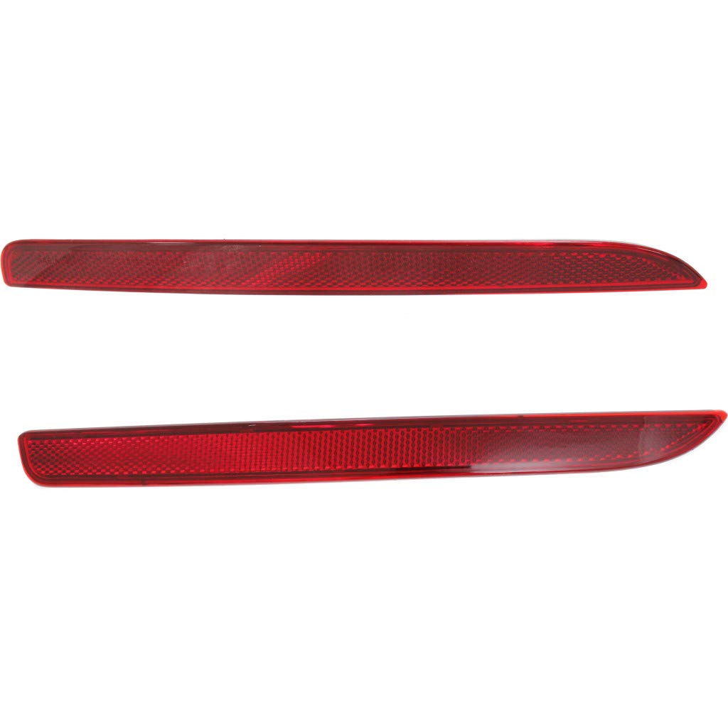 For 2016-2018 Ford Explorer Pair Driver And Passenger Side Rear Bumper Reflector Capa Certified Fo1184109 Fo1185109 - Replaces Fb5Z 15A449 A Fb5Z 15A449 B