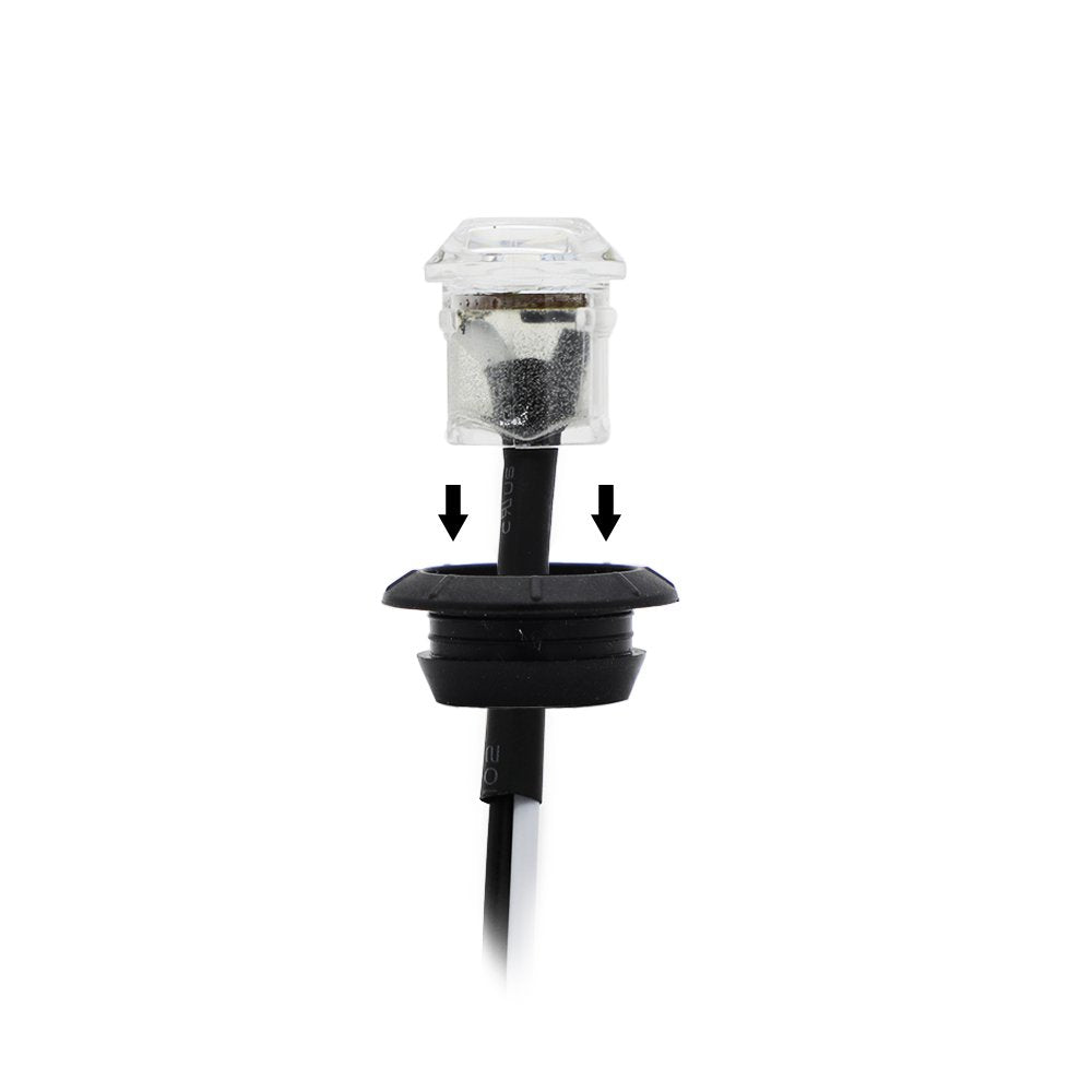 Madcatz Meerkatt Big Sets 3/4 Inch Mini Round 3 Led Side Marker Indicator Clearance Light W/Grommets Truck Car Trailer Boat 12V