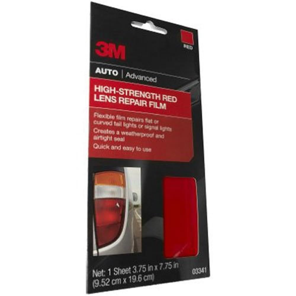 3M Auto High Strength Red Lens Repair Film, 03341, 3.75 In X 7.75 In