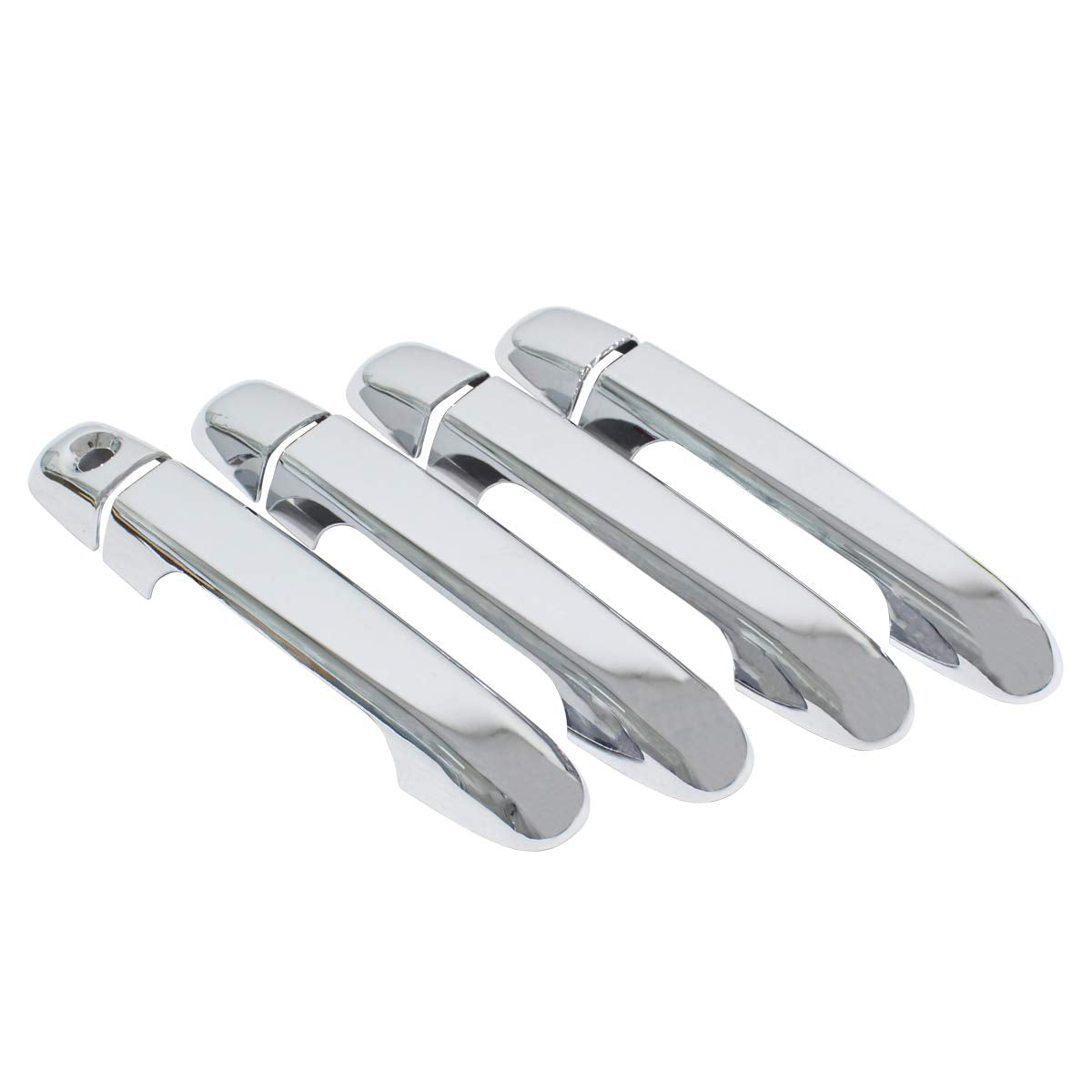 Newyall Front Rear Exterior Door Handle Covers Chrome For Hyundai Elantra 2007-2010 Kia Soul 2011-2013 Outer Outside Left Driver