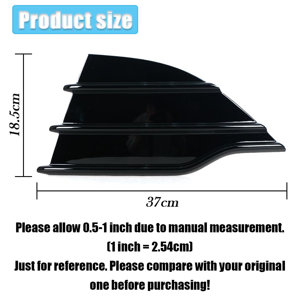 Jesymbx For Ford Kuga Escape 2013-2016 Front Bumper Cover Lower Tow Hook Grill Trim Dv4517K947B Dv4517K946B Left Right