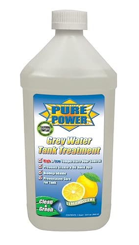 Valterra V23400 Pure Power Gray Water Tank Treatment - 32 Oz., Lemon Scent