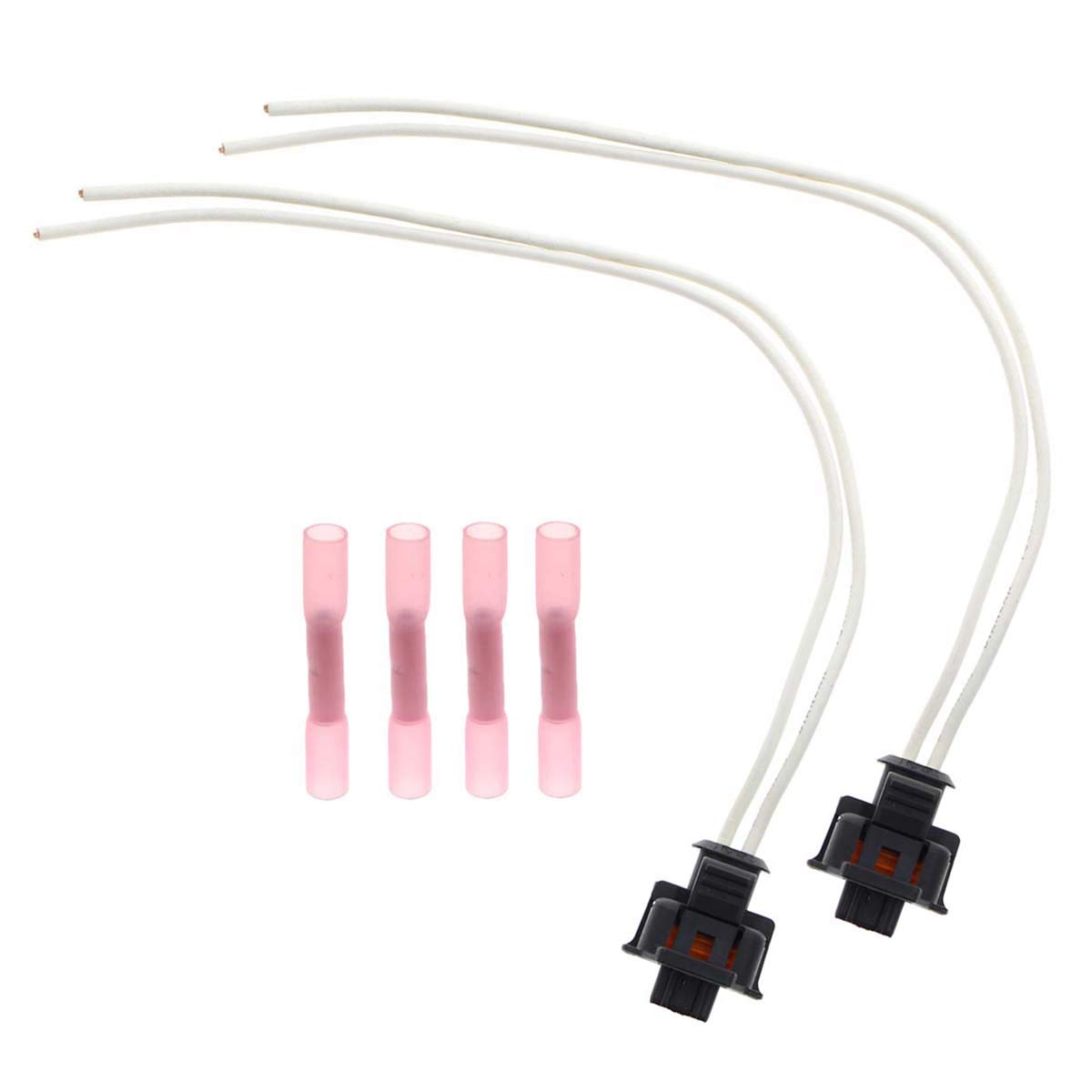 Motoall 2Pcs Fuel Injector Repair Connector Harness Pigtail For Lly Lbz 6.6L Duramax